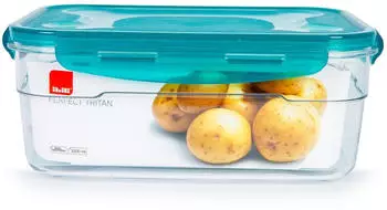 ibili Tritan Hermetische Aufbewahrungsbox Rechteckig 3200ml Transparent/Gr&uuml;n (790432)