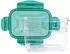 ibili Tritan Hermetische Aufbewahrungsbox Rechteckig 3200ml Transparent/Grün (790432)