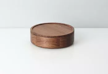 Continenta Dose ⌀ 19 x 6 H cm Walnuss