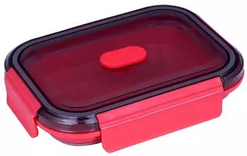 Lurch Frischhaltebox UP & DOWN, faltbar in frozen pink (1200 ml)