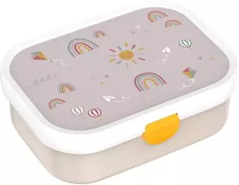 Mepal Campus Brotdose mit Bento-Einsatz und Gabel Sunshine & Rainbow