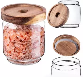 Kadax Vorratsglas mit Holzdeckel 450ml (KADAX-450)