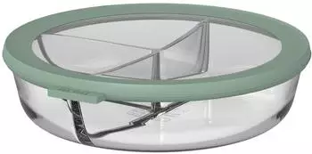 Mepal Bento-Bowl Glas cirqula rund - nordic sage