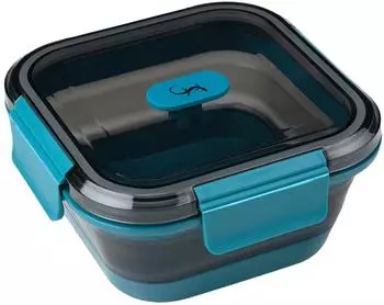 Lurch Frischhaltebox UP & DOWN quadratisch in petrol (700 ml)