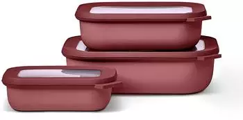 Mepal Cirqula Multisch&uuml;ssel-Set rechteckig 3-teilig 500+1000+2000ml vivid mauve (106270078700)