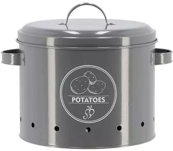 Esschert Vorratsdose Kartoffeln anthrazit (C2139)