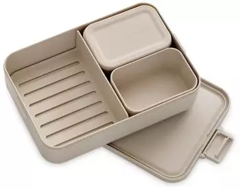 Brabantia Make & Take Bento Lunchbox groß 2L, Soft Beige