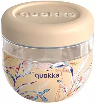 Quokka Bubble Food Container Vintage Floral 500ml mit Deckel (40125)