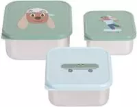 L&Auml;SSIG Lunchbox "Tiny Team Dog, Snackbox"