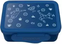 ERGOBAG 01628-30243-10, ERGOBAG 01628-30243-10 Edelstahl Brotdose Fu&szlig;ball, Blau
