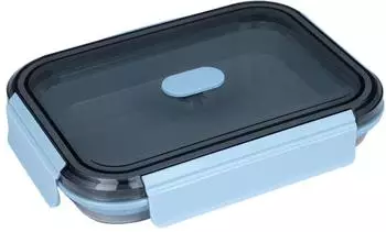 Lurch Frischhaltebox UP & DOWN, faltbar in frozen blue (1200 ml)