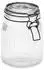 Zeller Vorratsdose 1000 ml Glas Schwarz M (Medium)