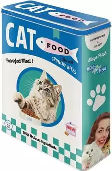 Nostalgic Art Animal-Club Cat Food Vorratsdose Metall 4l (30329)