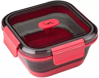 Lurch Frischhaltebox UP & DOWN quadratisch in frozen pink (700 ml)