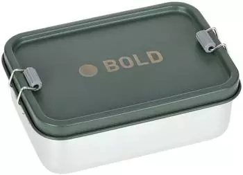L&auml;ssig Edelstahl Lunchbox, BOLD, Dunkelgr&uuml;n
