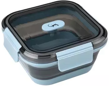 Lurch Frischhaltebox UP & DOWN quadratisch in frozen blue (700 ml)