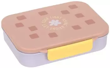 L&auml;ssig Bento-Lunchbox Pattern Party rosa/lila