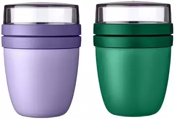 Mepal Lunchpot Ellipse Mini Vivid Lilac + Vivid Green 300ml+120ml