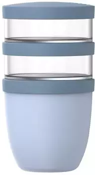 Mepal Lunchpot ellipse 3-teilig 500 ml + 2 x 200 ml - nordic blue