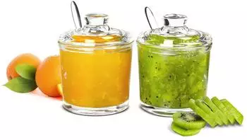 Sendez 2-tlg. Marmeladen- & Senfdosen Set (Keramik)