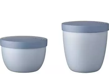 Mepal Snackpot Ellipse Duo Pack 350 & 500ml Nordic Blue