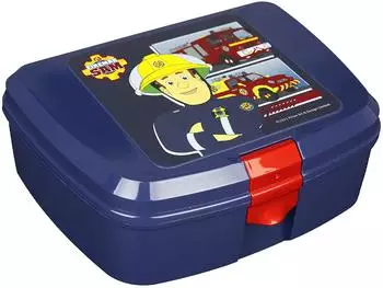 Undercover FSTU9909 Brotzeitdose mit Einleger Feuerwehrmann Sam, dunkelblau