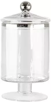 Fink Bonbonniere Glas mit Deckel und Standfu&szlig; 29x17cm (111011)