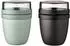 Mepal Lunchpot Ellipse 500ml + 200ml Nordic Sage + Nordic Black