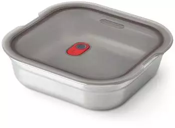 Black+Blum Steel Food Box Square 1,1L, Edelstahl (FBSS-SQ-S017-EN)