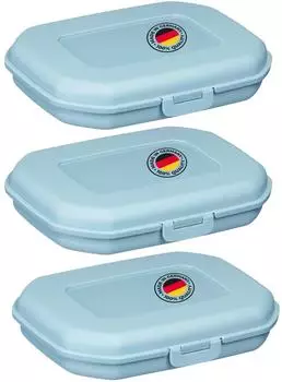 Westmark Snackboxen Mini 3er-Set, 300ml, blau (235122EB)
