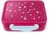 ergobag Brotdose Sternchen mit Trennfach, BPA-frei, pink (01069-40019-10)