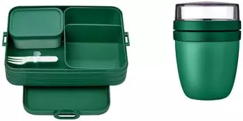 Mepal Lunch to go Set Lunchbox Large & Lunchpot, vivid green