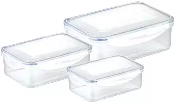 Tescoma FRESHBOX Dosen-Set rechteckig 0,2/0,5/1,0l, 3-teilig (T892090)