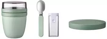 Mepal Lunchpot Switch Set Ellipse mit faltbarem L&ouml;ffel, nordic sage