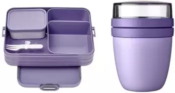 Mepal Lunch to go Set Lunchbox Take A Break Large mit Lunchpot, vivid lilac