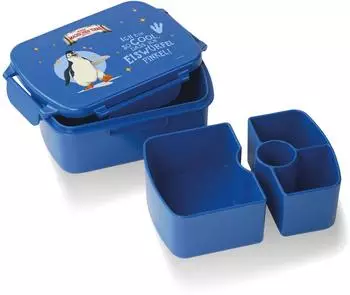 Stoneline Brotdose "Die Schule der Magischen Tiere" Juri, rPET, blau, 1L