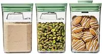 OXO Good Grips Aufbewahrungssystem "3-Piece POP Container Set with Mini Scoops -