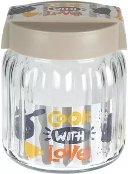 Home & styling collection Vorratsglas luftdicht, Glas, 1l (89993)