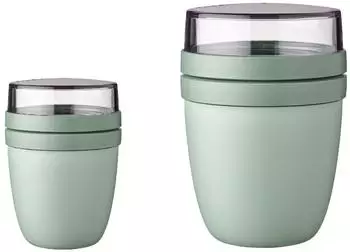 Mepal Lunchpot Ellipse Duo Pack 300 & 500ml, nordic sage
