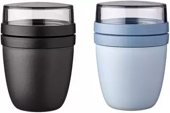 Mepal Lunchpot Ellipse Mixed Nordic Black + Nordic Blue 700ml ()