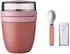 Mepal Lunchpot Ellipse mit Klapplöffel-Set, vivid mauve
