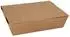 Starpak Lunchboxen aus Pappe, 3-geteilt, 600ml, braun, 100 Stück (4002911764244)