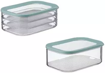 Mepal Modula Starter-Set Meat & Cheese, spülmaschinenfest, Nordic Green