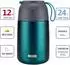 LuxusKollektion Thermobehälter Edelstahl 500ml mit Löffel, grün