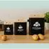 Relaxdays Aufbewahrungsbox für Kartoffeln, Zwiebeln & Knoblauch, Eisen, schwarz/hellbraun, 3er-Set