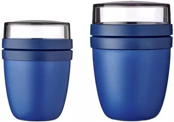 Mepal Lunchpot Ellipse Duo 300/500ml vivid blau (9802405)
