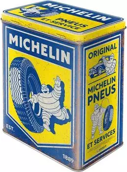 Nostalgic Art Michelin Vintage Vorratsdose L, Metall, rechteckig (30162)
