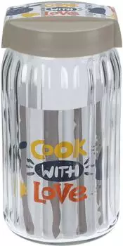 Home & styling collection Glasgef&auml;&szlig; f&uuml;r Sch&uuml;ttg&uuml;ter, luftdicht, 1,7l