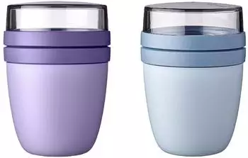 Mepal Lunchpot Ellipse Mixed 500ml + 200ml, vivid lilac + nordic blue