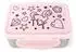 ergobag Edelstahl Brotdose mit Trennfach und Snack-Box, rosa (01070-40019-10)